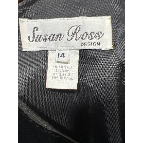 Vintage 1970's Susan Ross Women Evening Velour Fringe Dress & Jacket Size 14 USA - Picture 11 of 11